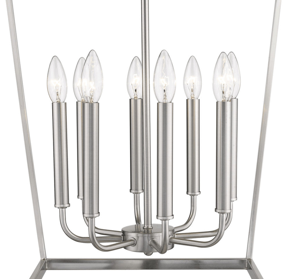 Kennedy 8-Light Satin Nickel Pendant