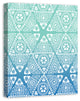Blue Sunset Tribal Pattern  24x30 Canvas Wall Art