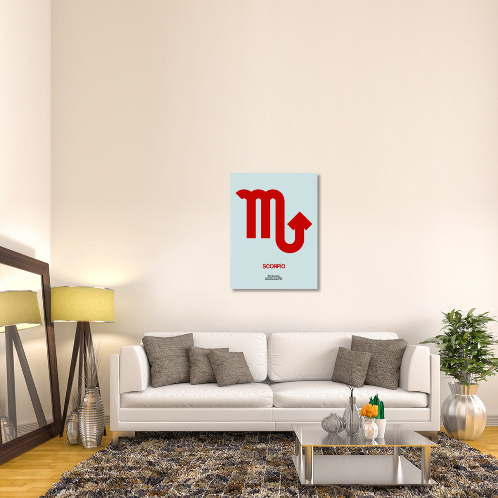 "Scorpio Zodiac Sign Red" Fine Art Print