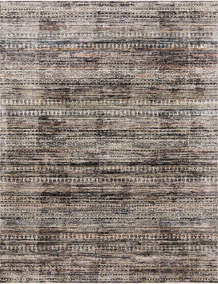 Viscose Polyester Theia Area Rug, Gray/Multi, 3'7"x5'2"