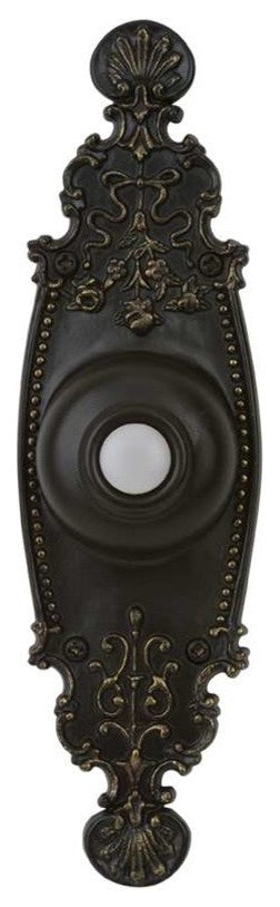 Craftmade Surface Mount Designer Lighted Push Button, Antique Bronze