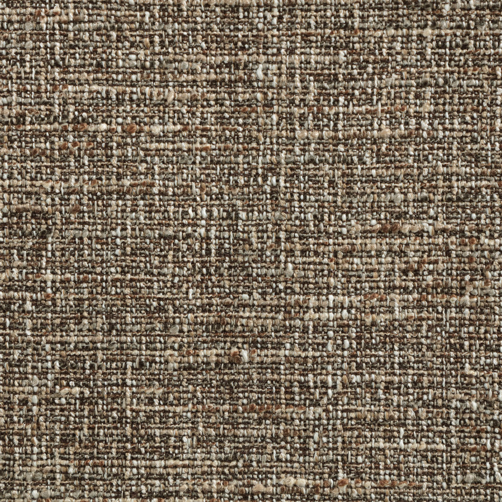 Sacha Upholstered Bar and Counter Stool, Brown, Linen Textured Fabric, Natural