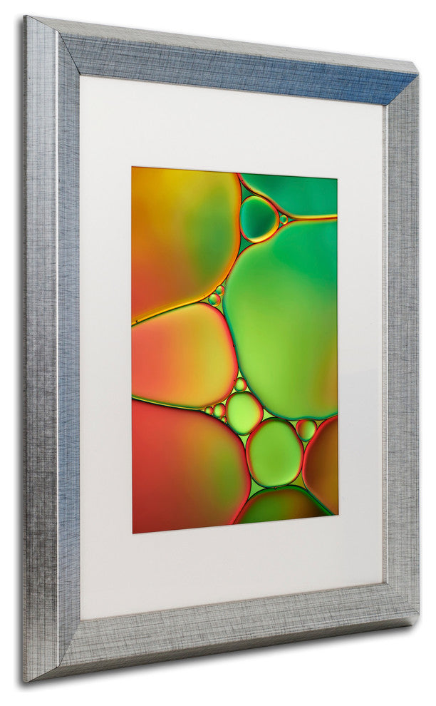 Cora Niele 'Stained Glass II' Matted Framed Art