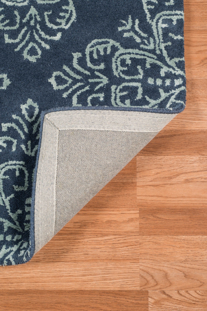 8" X11" X 0.5" Gray Wool Area Rug