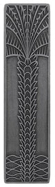 Royal Palm Pull Antique Brass Vertical, Antique Pewter
