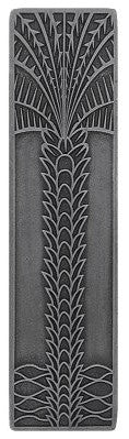 Royal Palm Pull Antique Brass Vertical, Antique Pewter