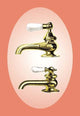 Two Faucets - Gallery Wrapped Canvas Art 28" x 42"