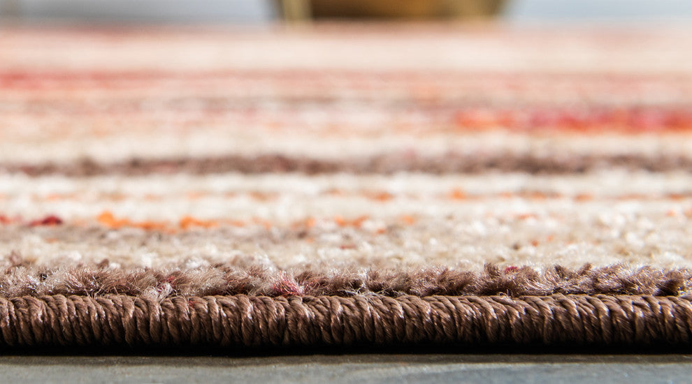 Unique Loom Multicolored Autumn Wheat 2' 0 x 6' 0 Runner Rug