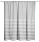 Sketch Stripes Shower Curtain, Gray and White