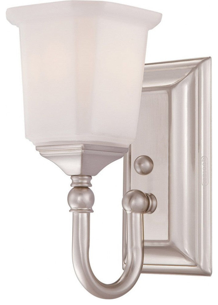 Nicholas 1-Light Wall Sconce, Brushed Nickel