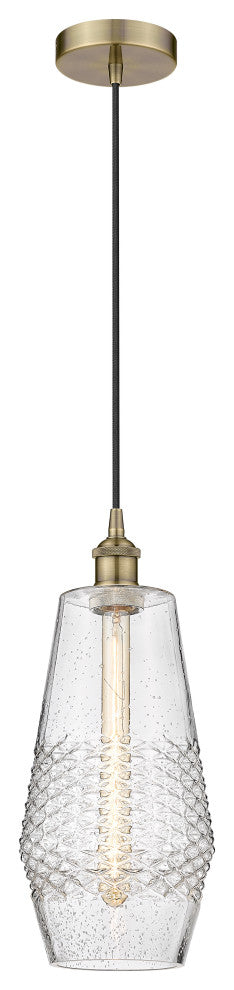 Innovations 616-1P-AB-G684-7 1-Light Mini Pendant, Antique Brass
