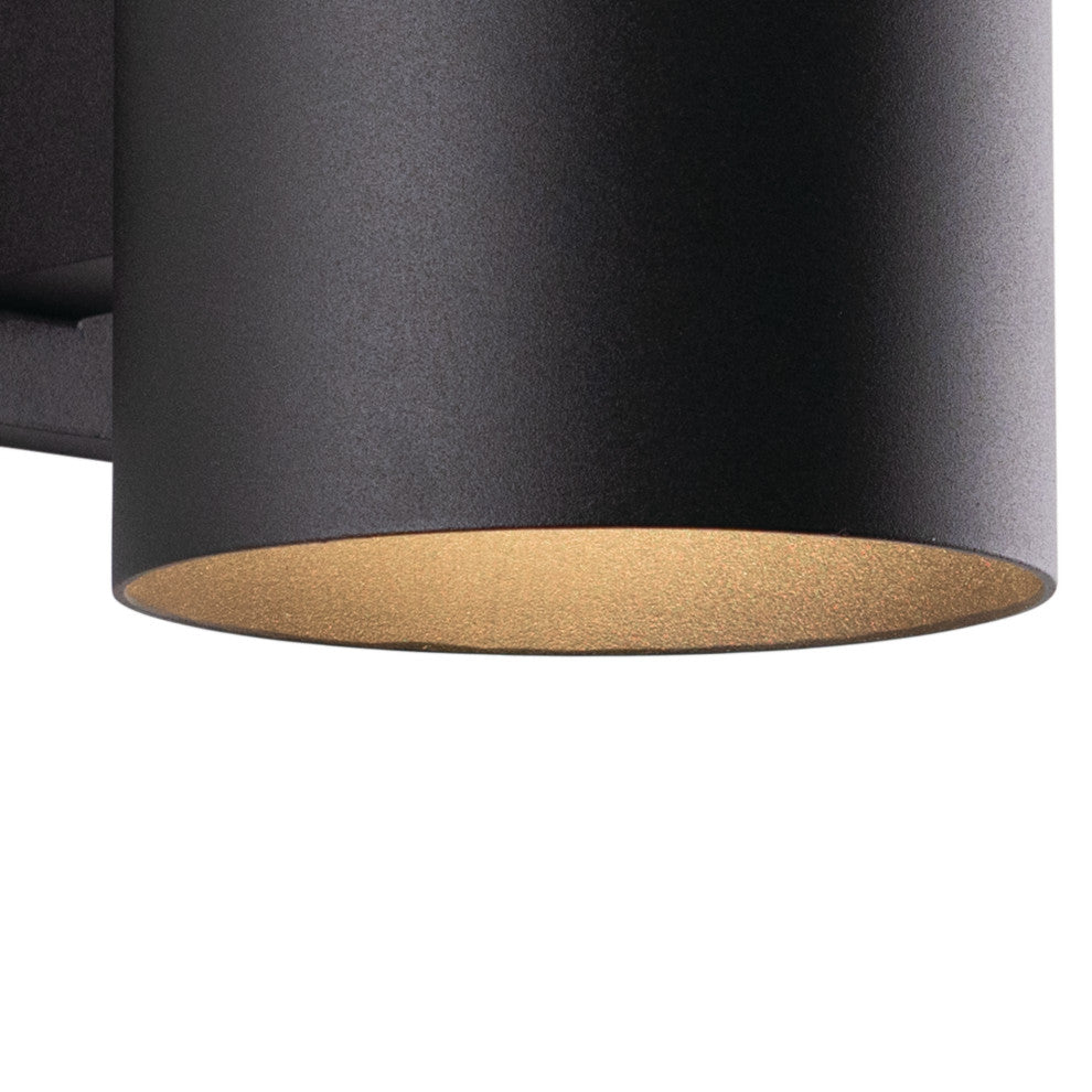 Chiasso 5" Outdoor Wall Light, Textured Black