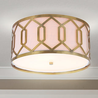 Hex 3-Light 16.25" Metal Flush Mount