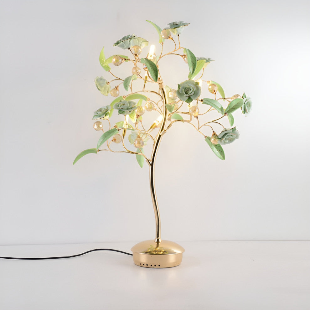 La Tour-de-Peilz | Creative LED Night Lightting in the Shape of Tree, Green