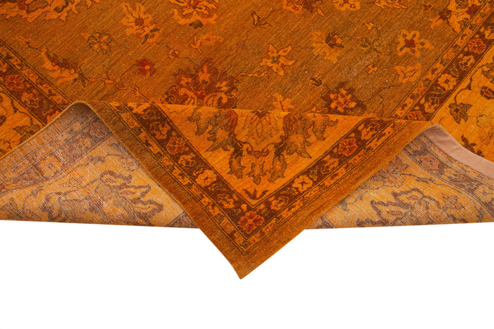 Rug N Carpet - Hand-Knotted Oriental 9' 8" x 14' 2" Soft Large Oushak Rug