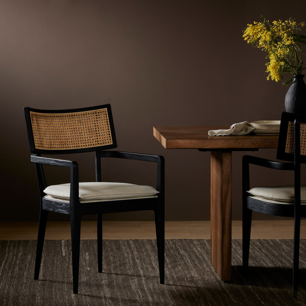 Britt Dining Armchair-Savile Flax