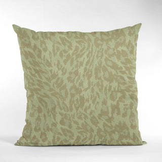 Stonewash Cheetah Embroidery Luxury Throw Pillow, Double sided 18"x18"