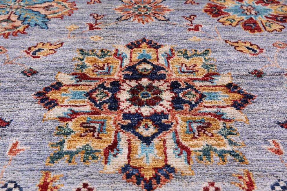 9' 1" X 11' 9" Persian Tabriz Handmade Wool Rug Q7601