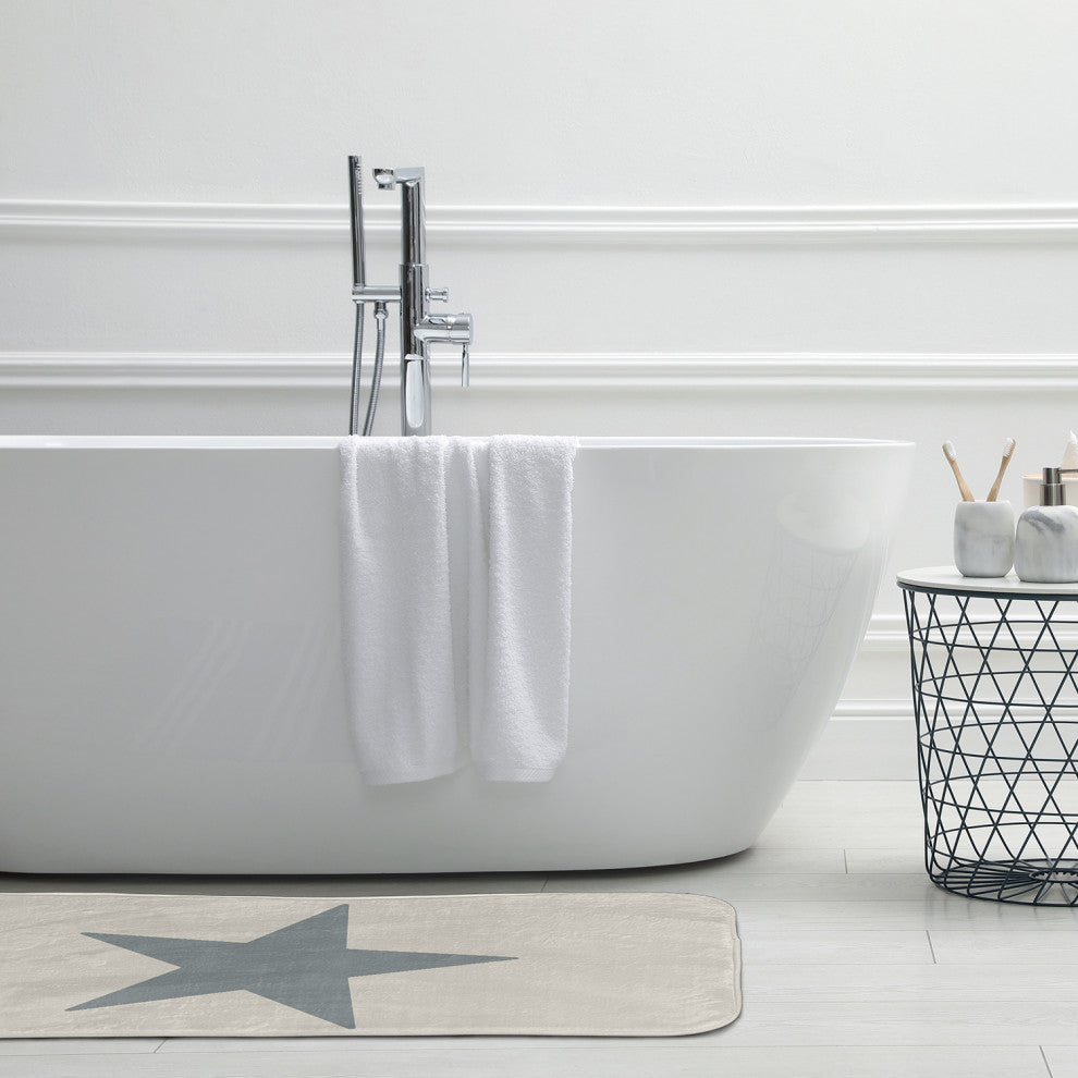34" x 21" Big Star Bathmat, Dusty Smoke