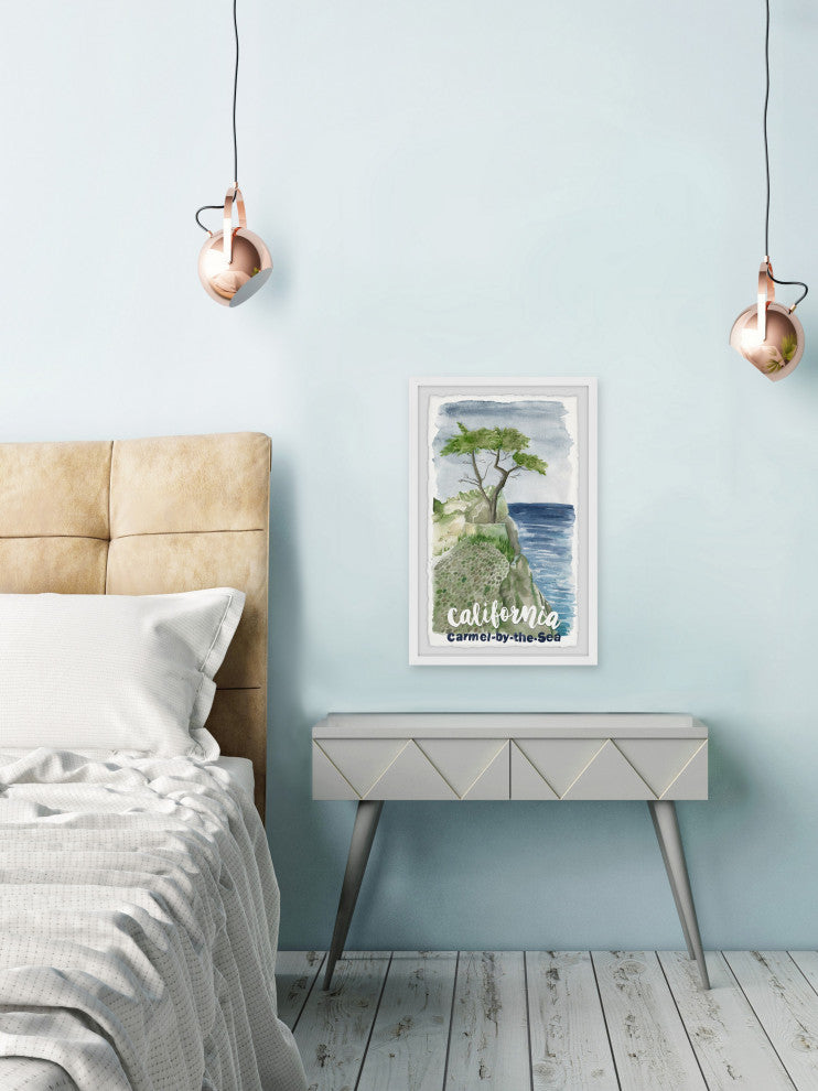 "Discover Carmel by the Sea" Framed Painting Print, 30x45
