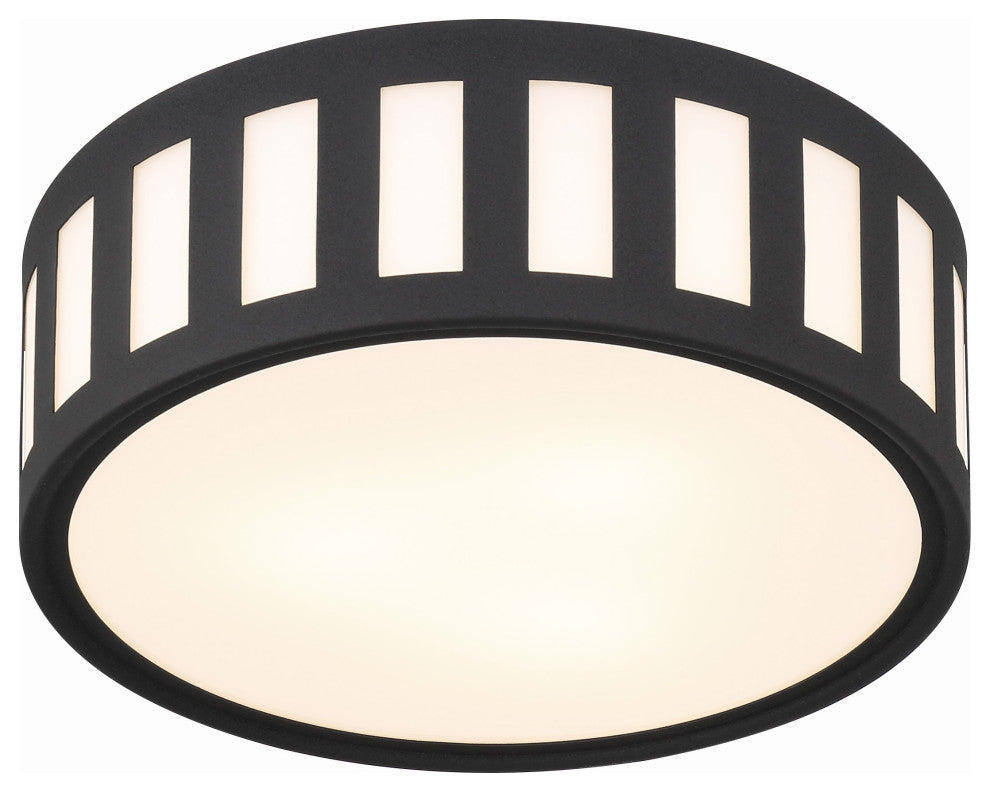 Kendal 3-Light Black Forged Ceiling Mount