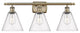 Innovations 516-3W-AB-GBC-84-LED 3 Light Bath Vanity Light, Antique Brass