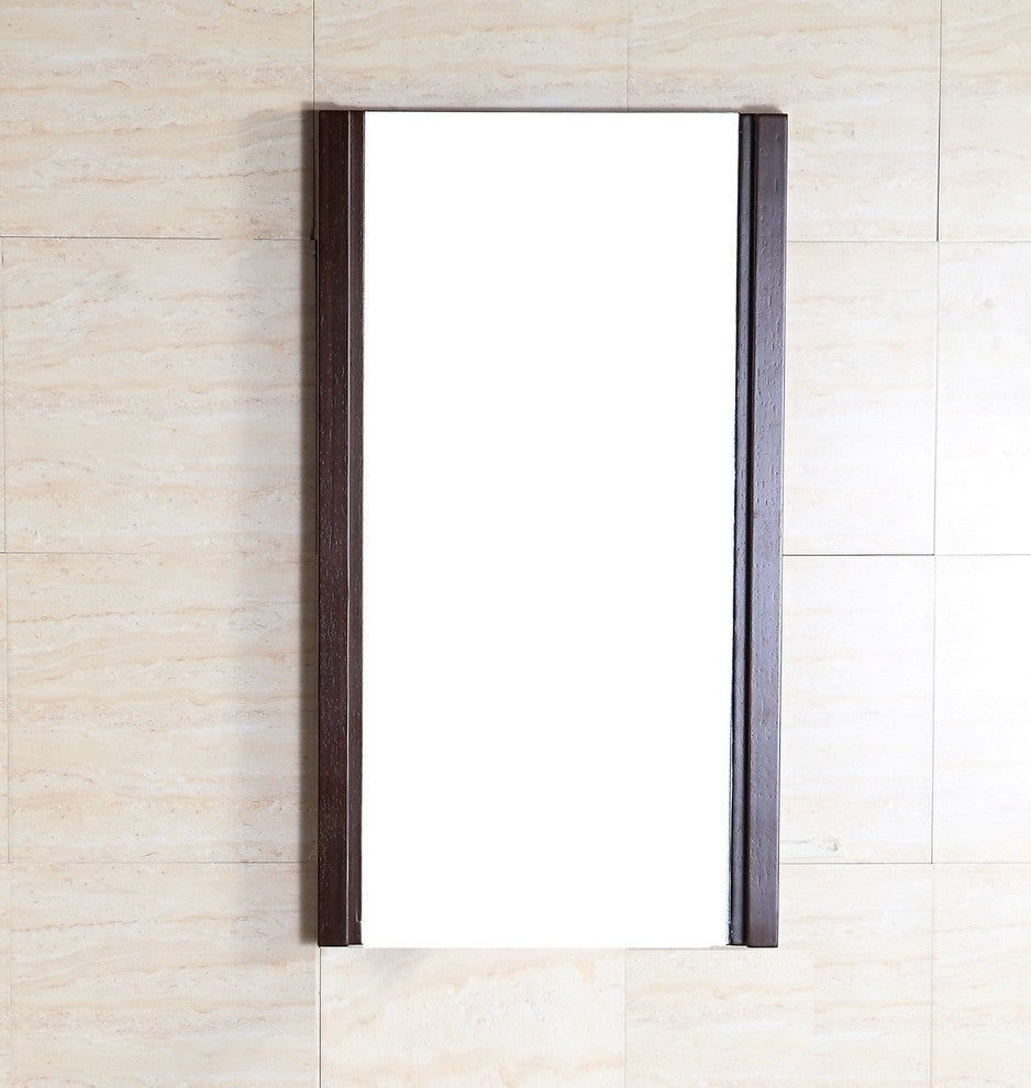 Wood Frame Mirror, 17"