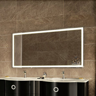 Radiant Series Inset LED Mirror, 60"x36"x1.75"