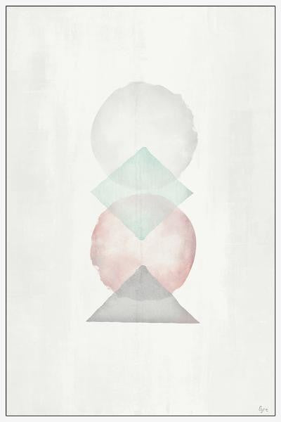 "Volupte" Floater Framed Painting Print on Canvas, 30"x45"