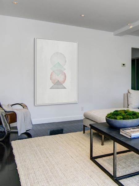 "Volupte" Floater Framed Painting Print on Canvas, 16"x24"