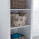 Small Tapered Storage Bin With Wood Handles