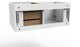 CastelloUSA Alpine 36" Wall Mounted Vanity, Base Only, White, Gold Handles