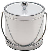 Brushed Silver 3-Quart Ice Bucket