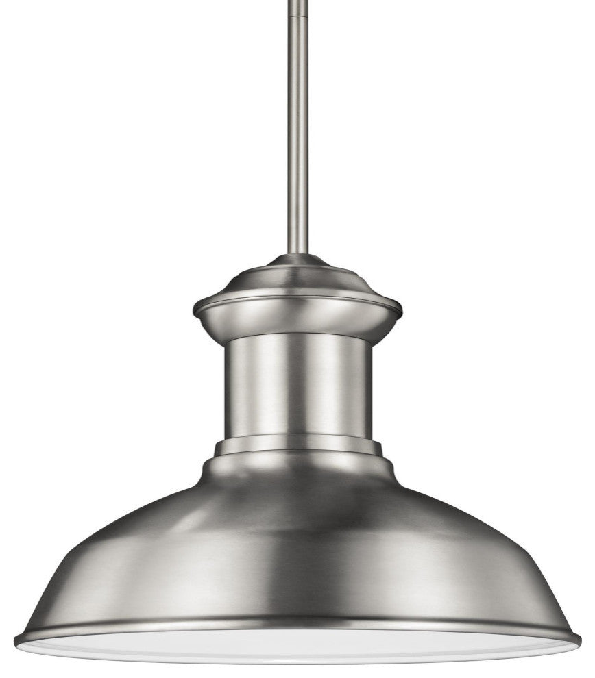 Fredericksburg 1-Light Outdoor Pendant, Satin Aluminum