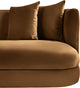 Alder Upholstered Chair, Saddle, Velvet, Loveseat