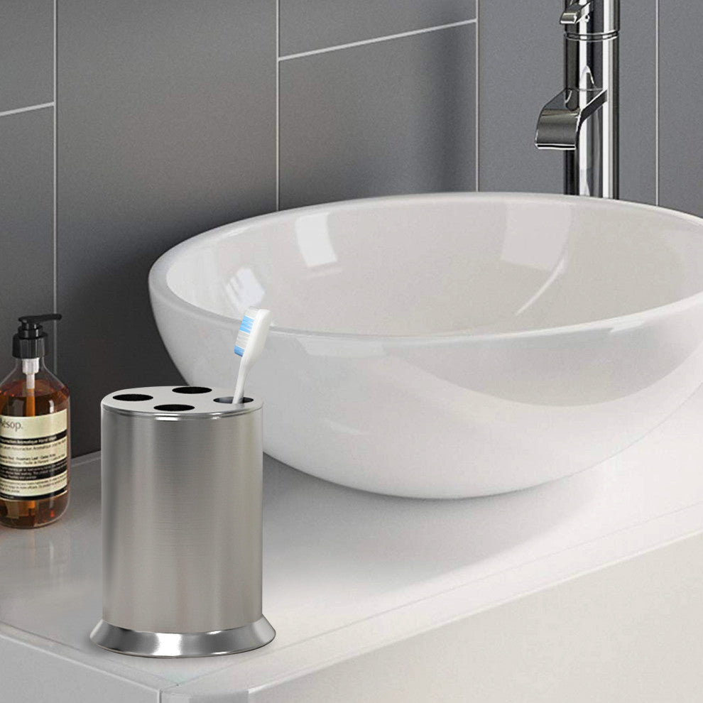 nu steel Newport Toothbrush Holder