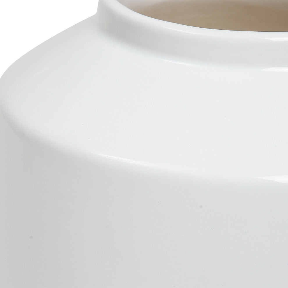 Uttermost 18049 Illumina Abstract White Vases Set of 2