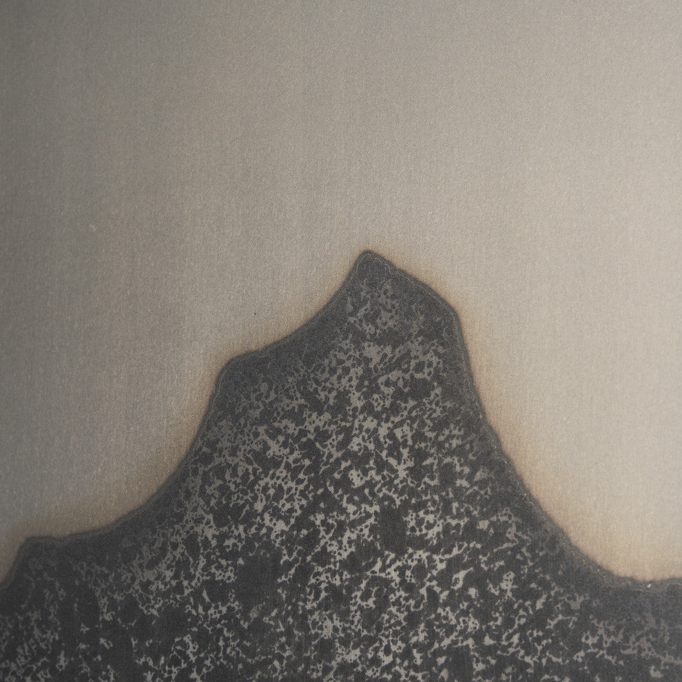 Raum Painted Monochrome With Acid Wash Metal Wall Art