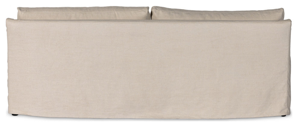 Monette Slipcover Sofa-94"-Natural
