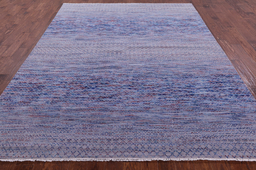 8' 0" X 10' 3" Savannah Grass Handmade Wool Rug Q9207