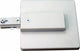 Volume Lighting V2714 6"W Live End Power Feeds for 1 Circuit Line - White