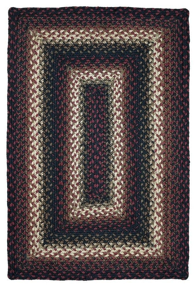 Homespice Decor Prescott Jute Braided Rug 27"x45", Rectangle