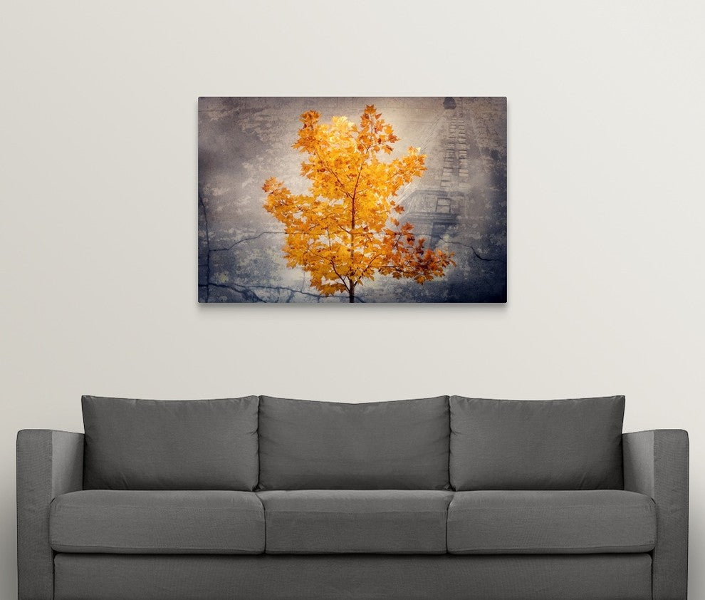 "Rusty Fall" Wrapped Canvas Art Print, 48"x32"x1.5"