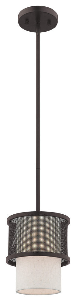 Livex Lighting Bronze 1-Light Mini Pendant
