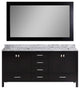 London 72" Double Sink Vanity Set, Espresso