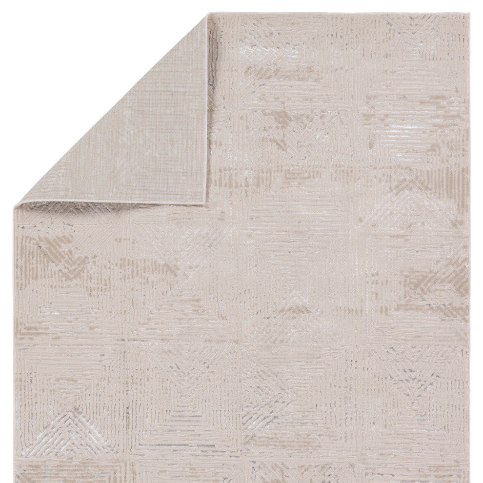Jaipur Living Rehan Geometric Light Gray/Silver Area Rug 7'10"X10'6"