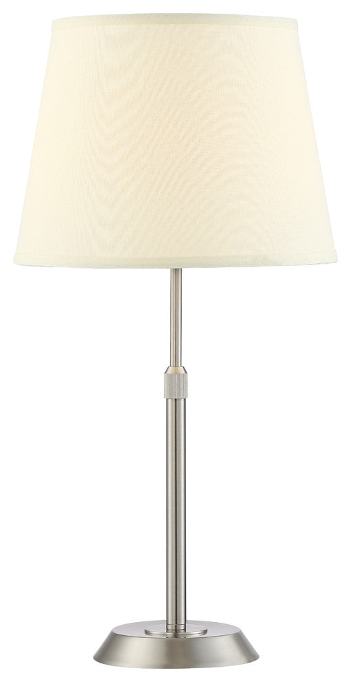 Attendorn Table Lamp, Satin Nickel