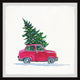 "Christmas Tree Passenger II" Framed Painting Print, 32x32