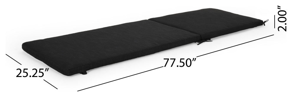 Hemsley Outdoor Chaise Lounge With Cushion, Set of 2