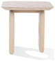 Nova Domus Osaka - Modern Faux Marble + Natural Ash End Table